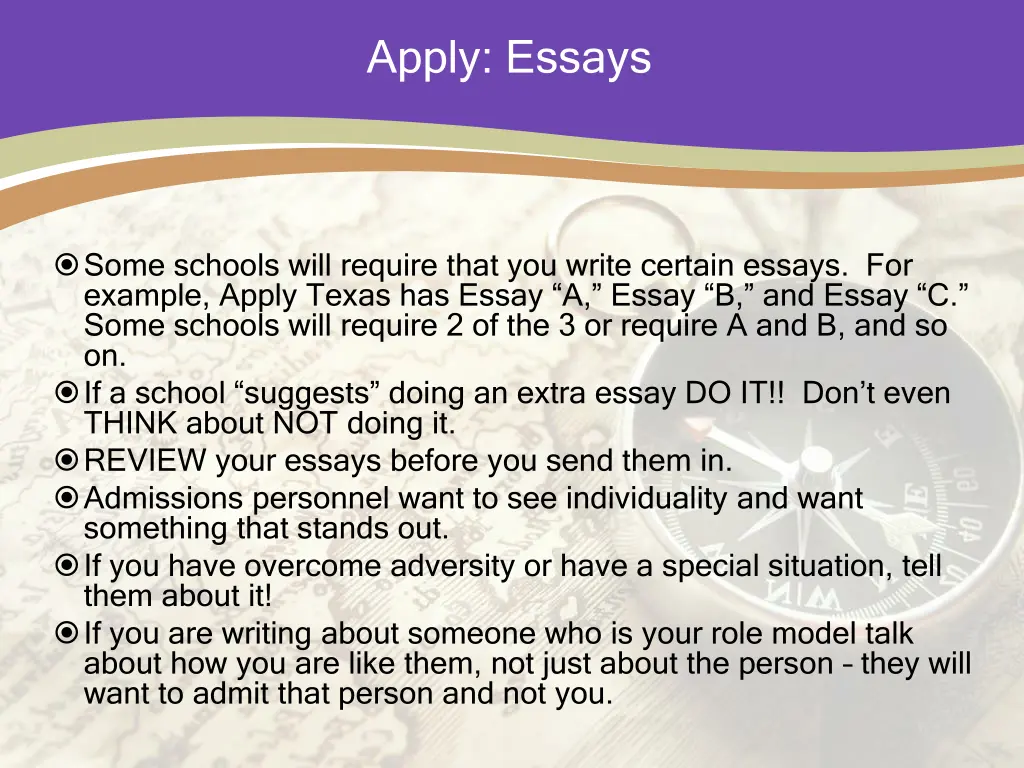 apply essays