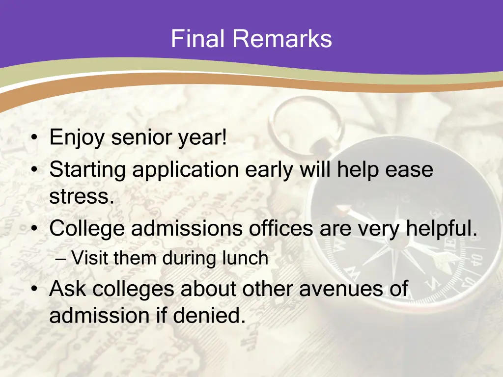 final remarks