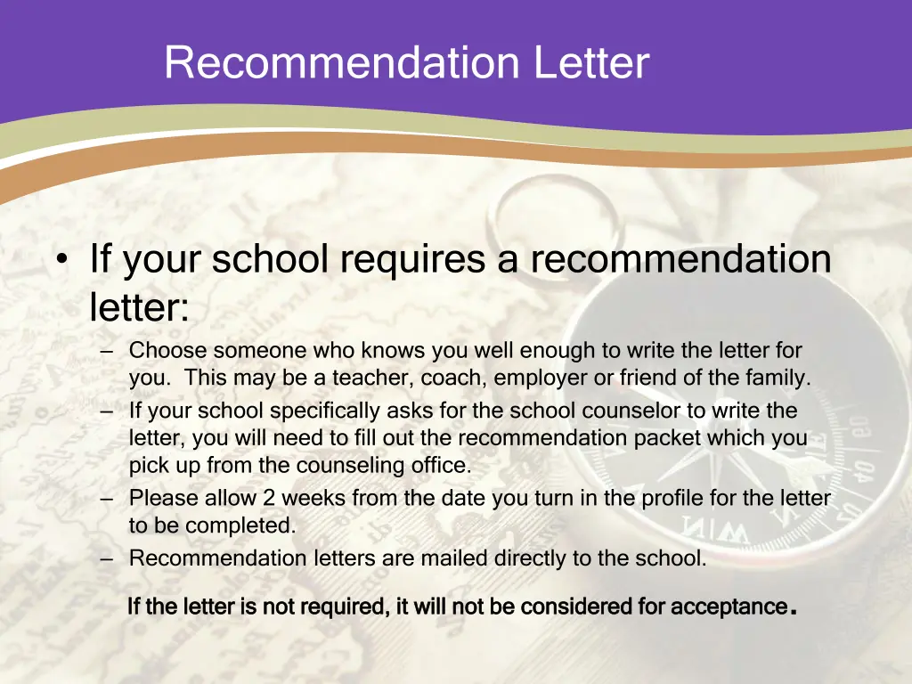 recommendation letter