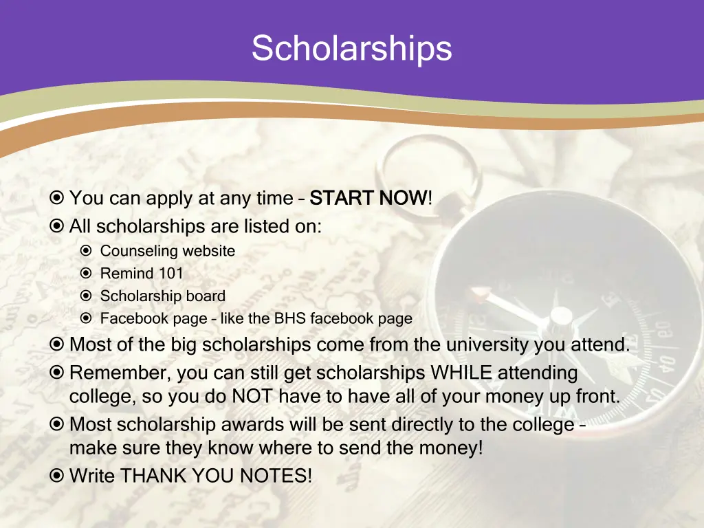 scholarships