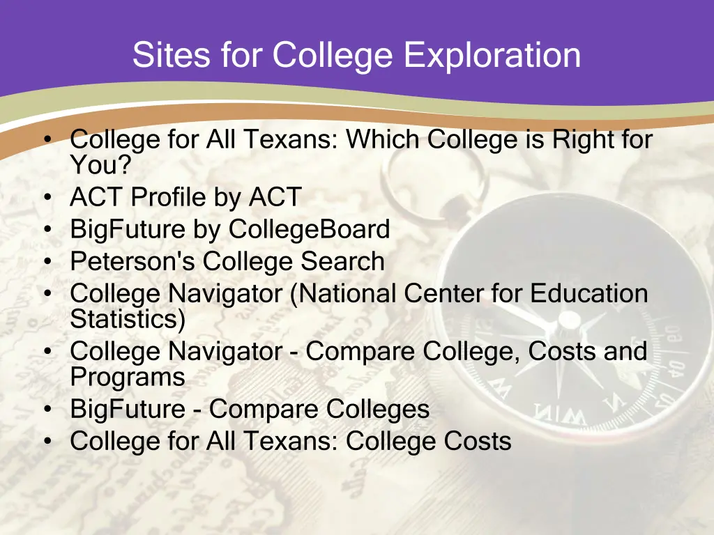 sites for college exploration