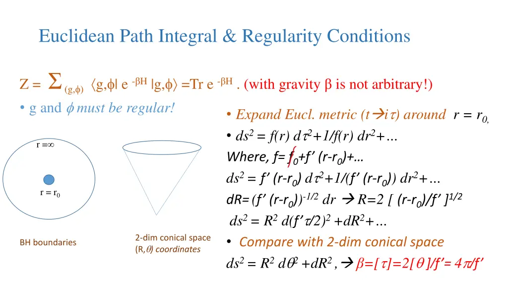 euclidean path integral regularity conditions