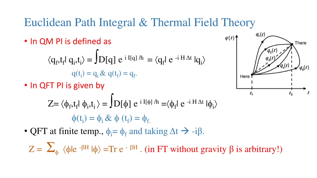 euclidean path integral thermal field theory