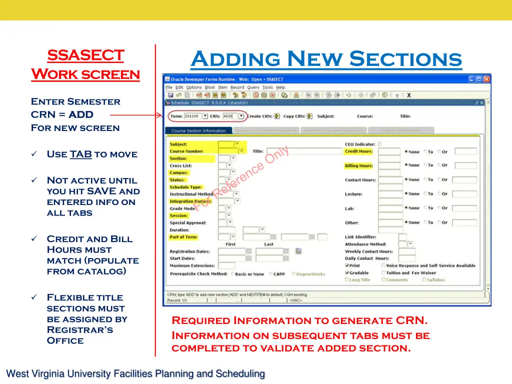 adding new sections
