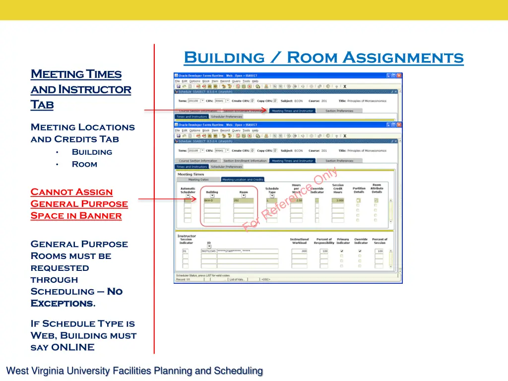 building room assignments