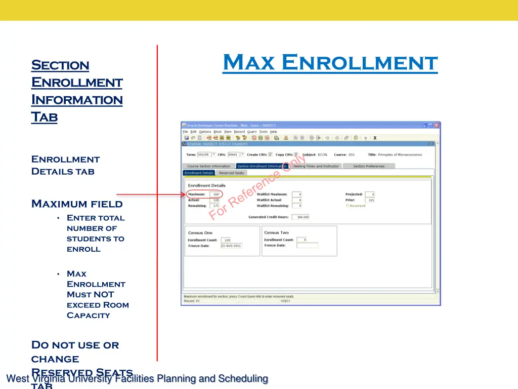 max enrollment
