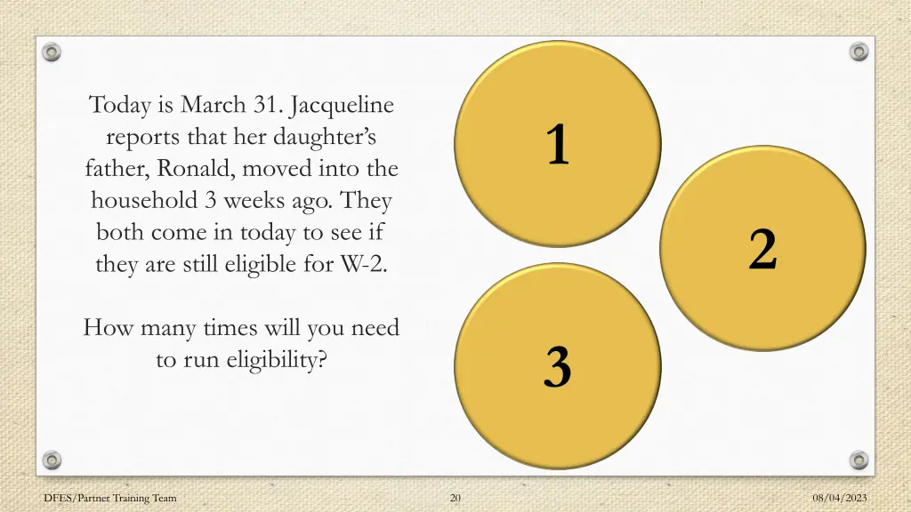 today is march 31 jacqueline reports that