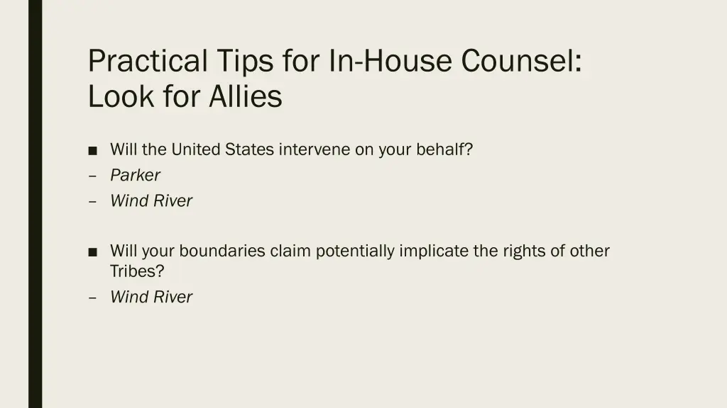 practical tips for in house counsel look