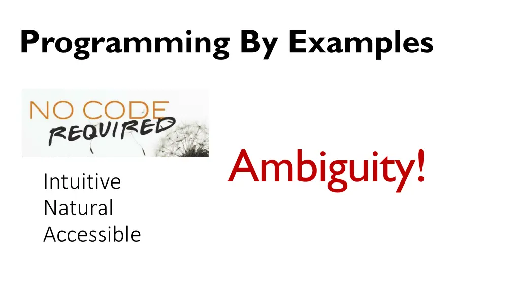 programming by examples