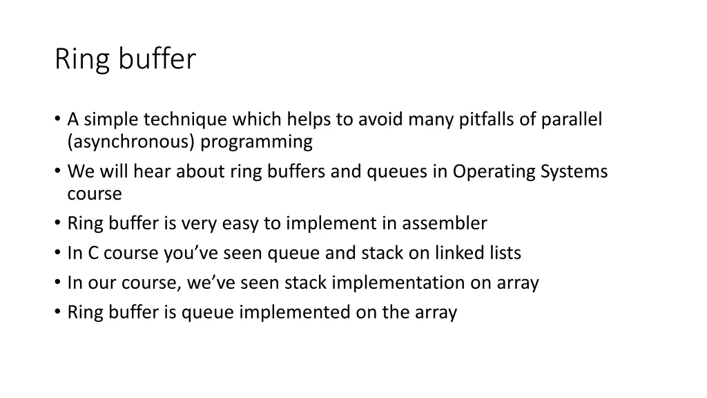 ring buffer