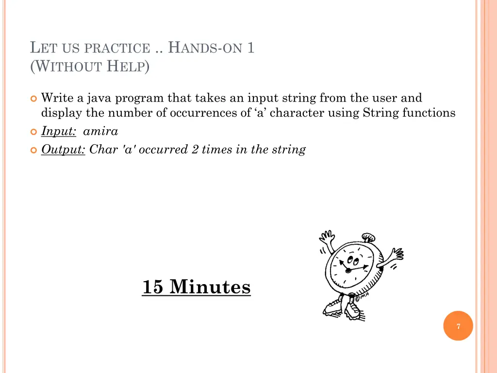 l et us practice h ands on 1 w ithout h elp