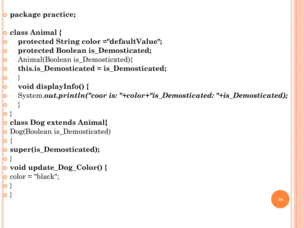 package practice