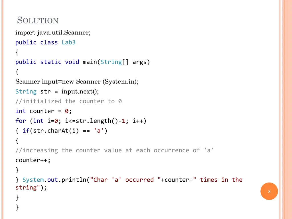 s olution import java util scanner