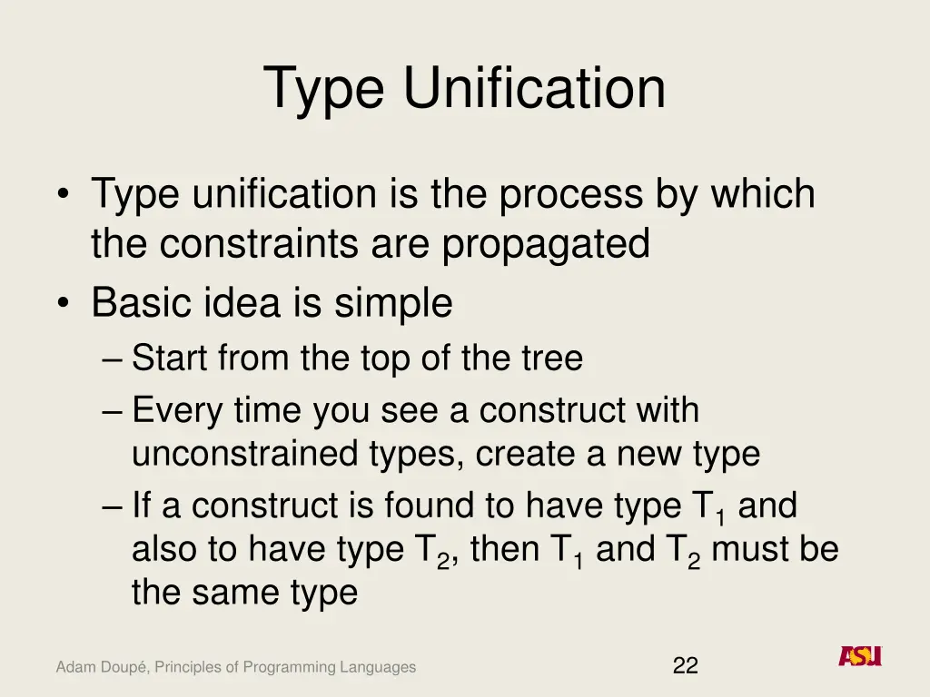 type unification