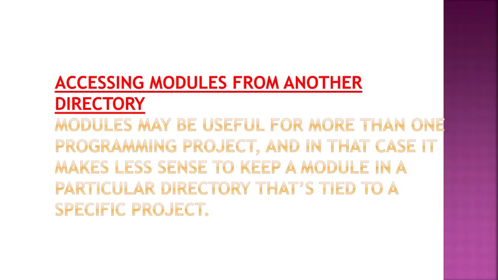 accessing modules from another directory modules