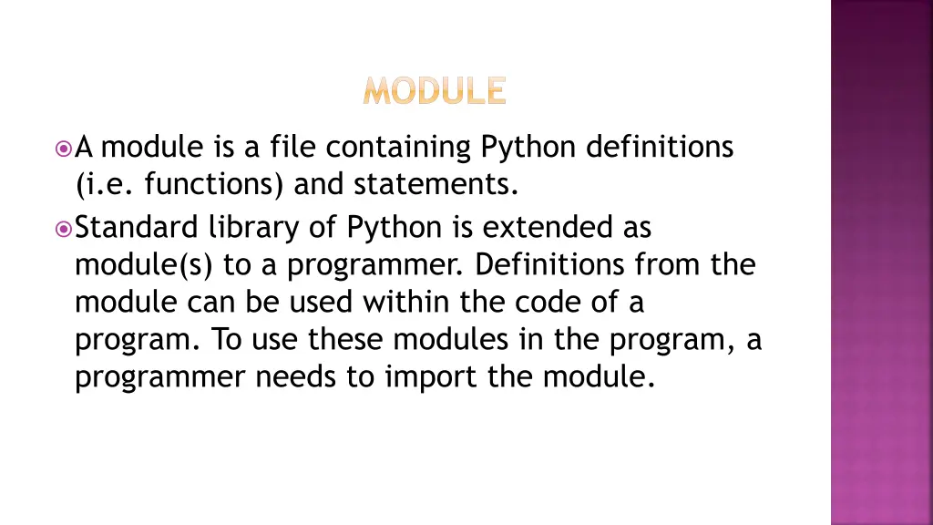 module
