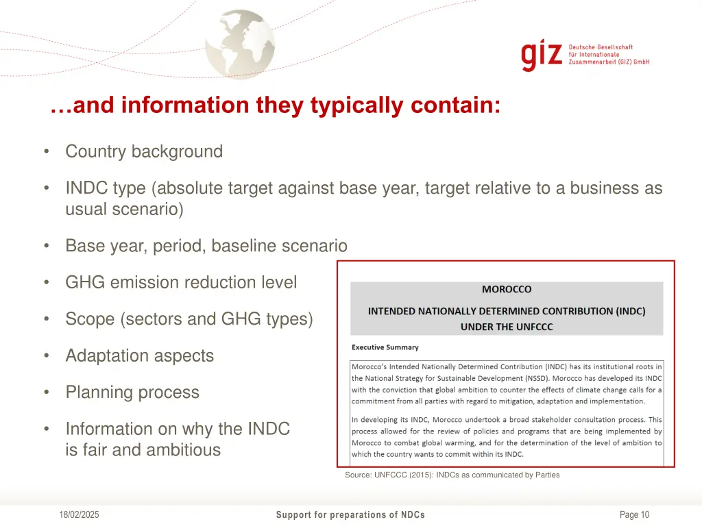 and information they typically contain