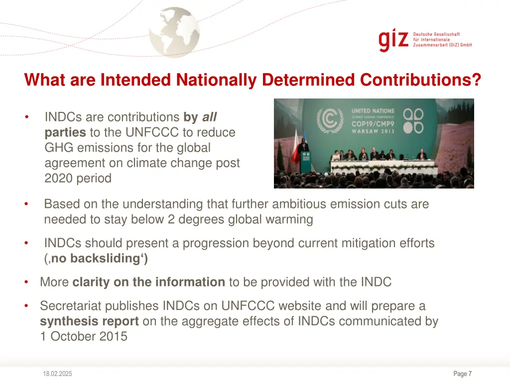 what are intended nationally determined