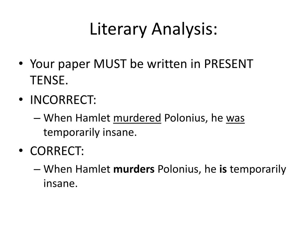 literary analysis