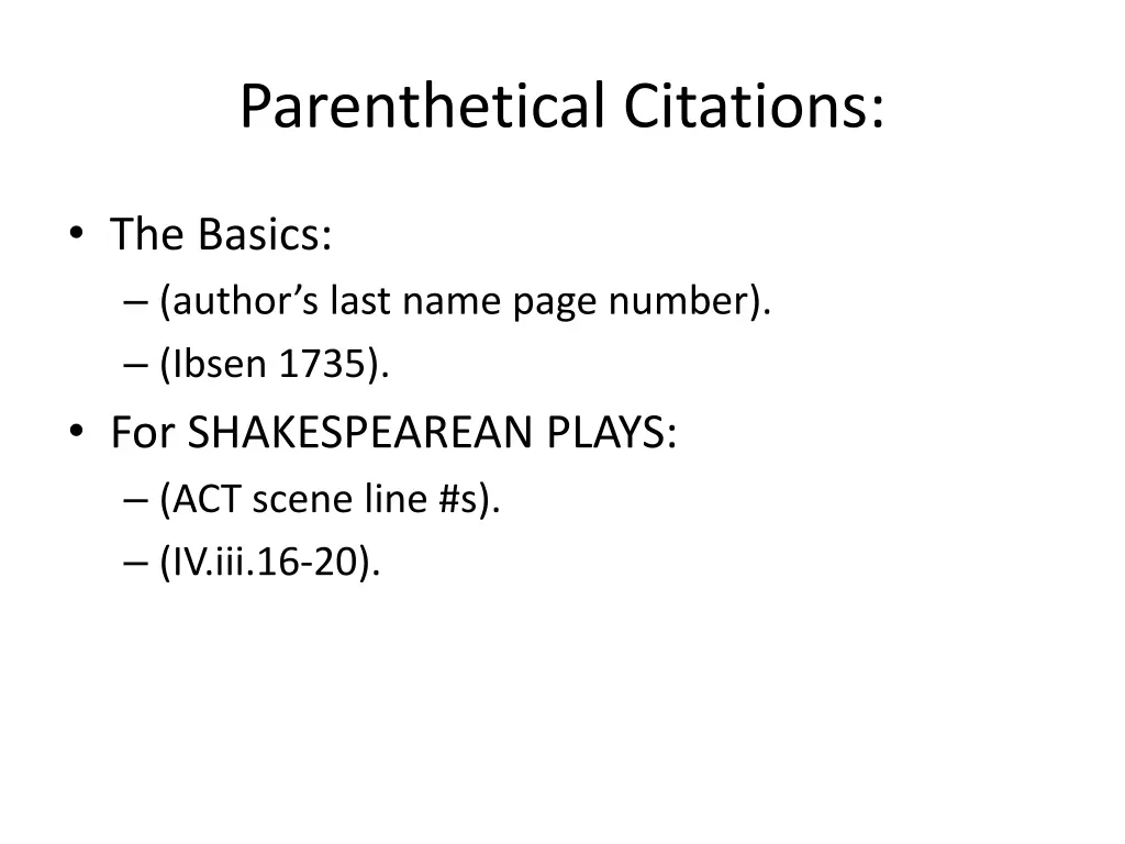 parenthetical citations