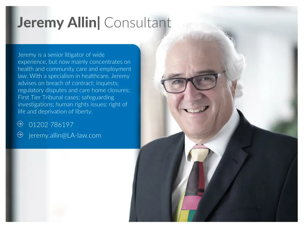 jeremy allin consultant