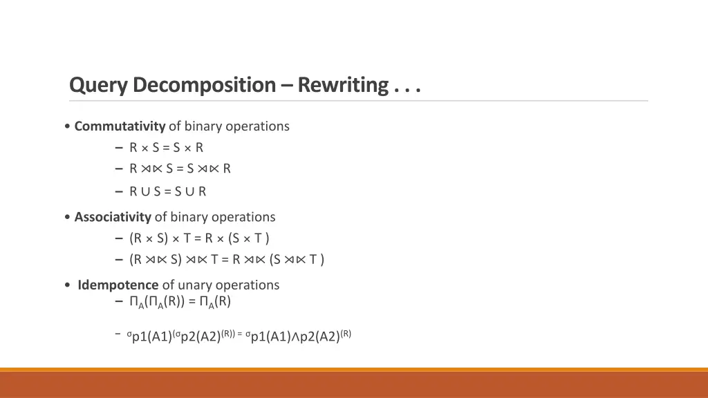 query decomposition rewriting 2