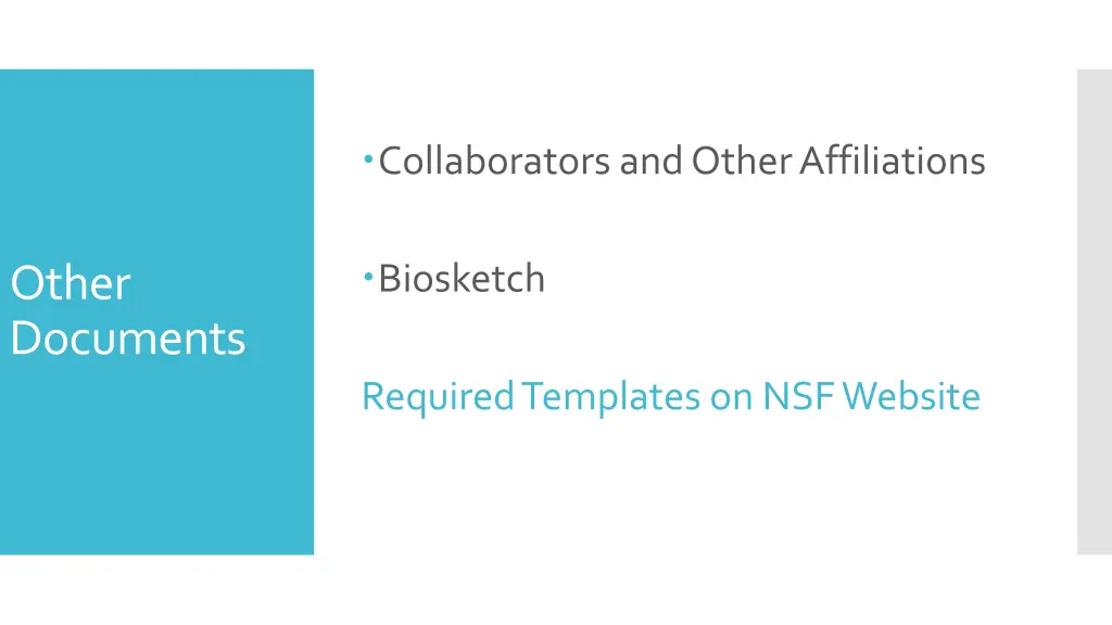 collaborators and other affiliations