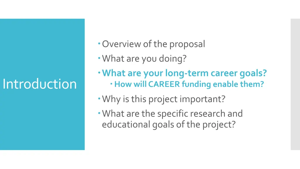 overview of the proposal what are you doing what