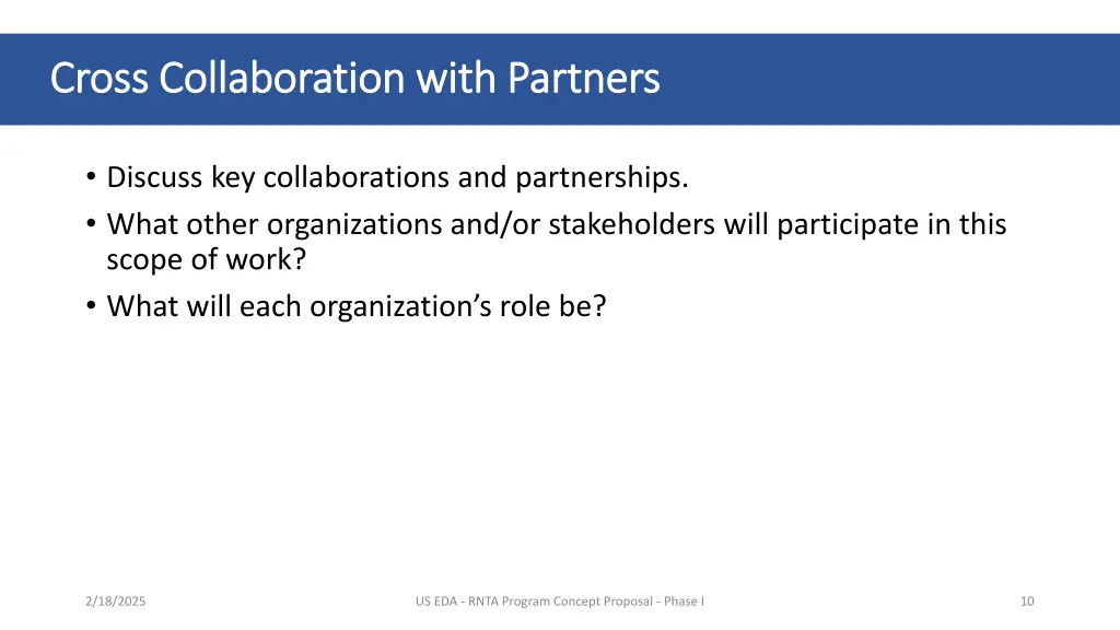 cross collaboration with partners cross