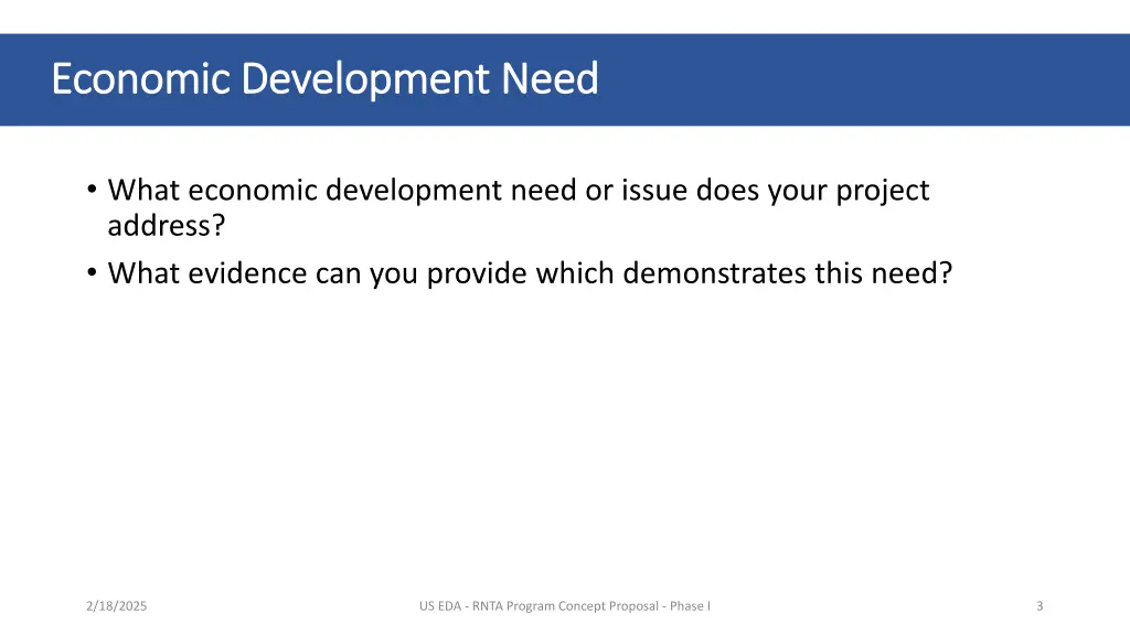 economic development need economic development