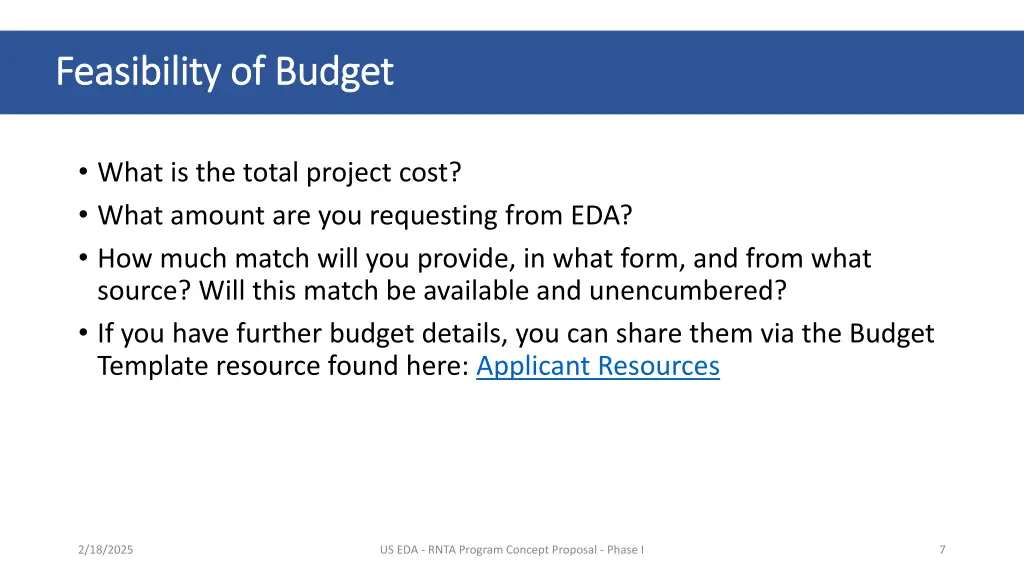 feasibility feasibility of budget