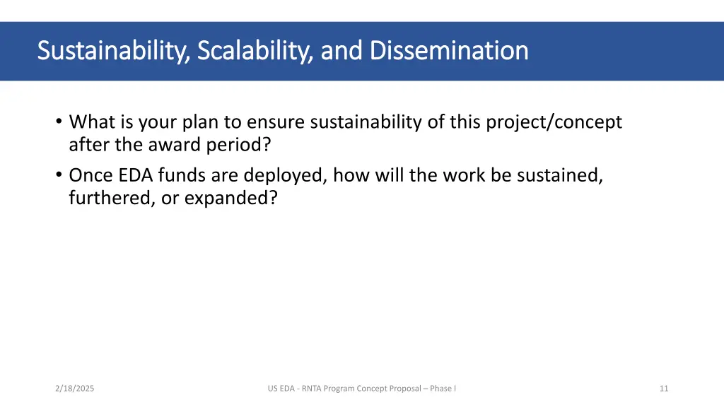 sustainability scalability and dissemination