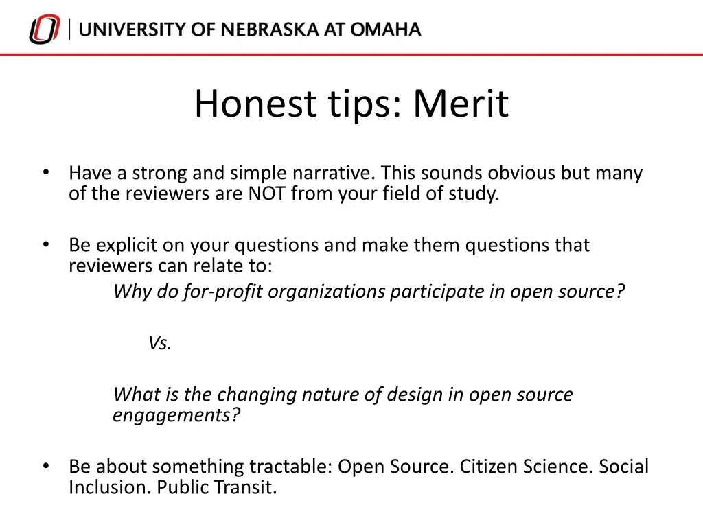 honest tips merit