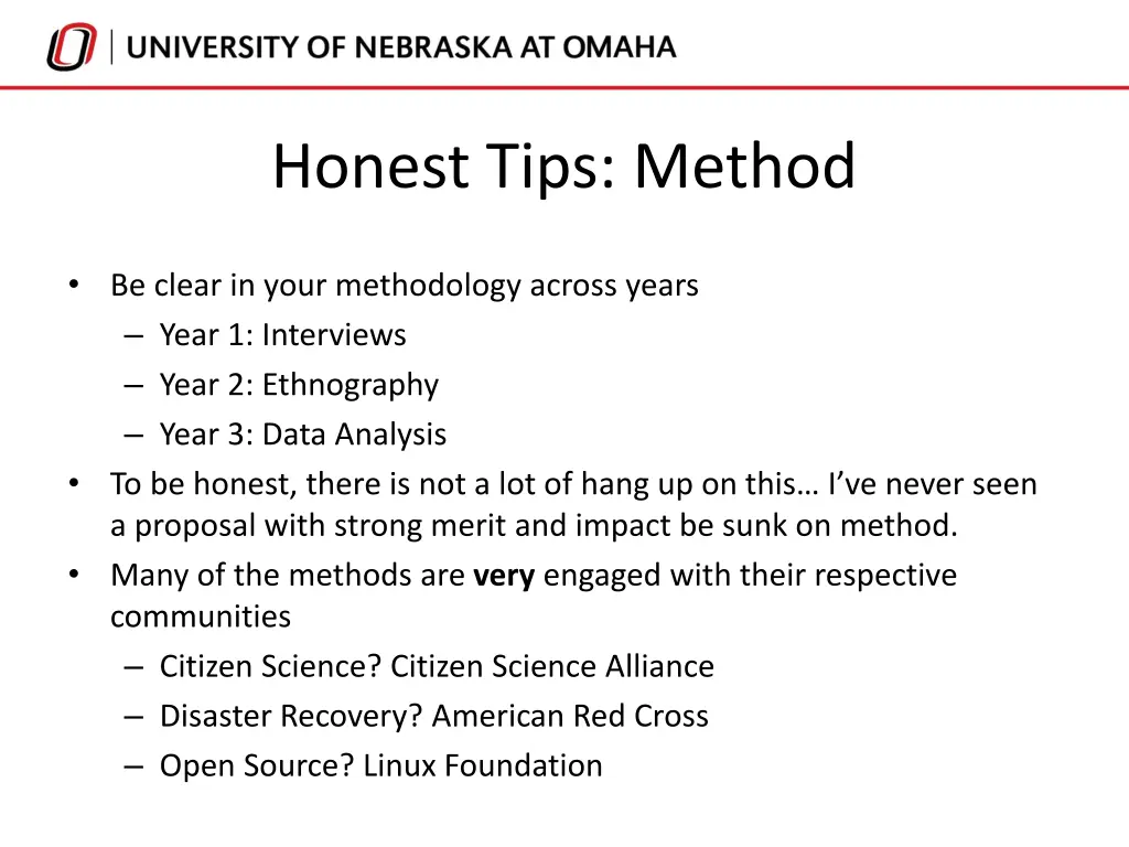honest tips method