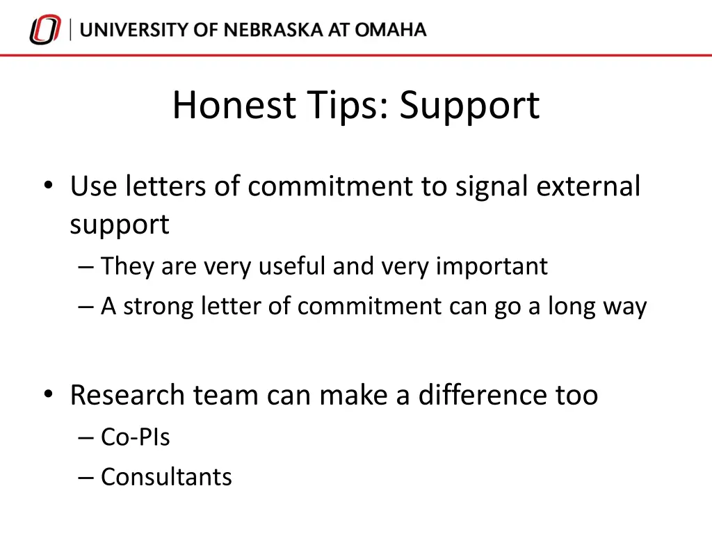 honest tips support