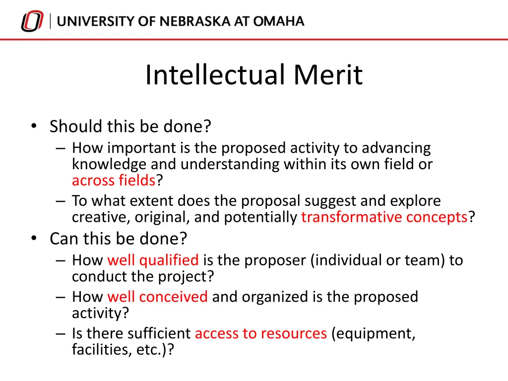intellectual merit