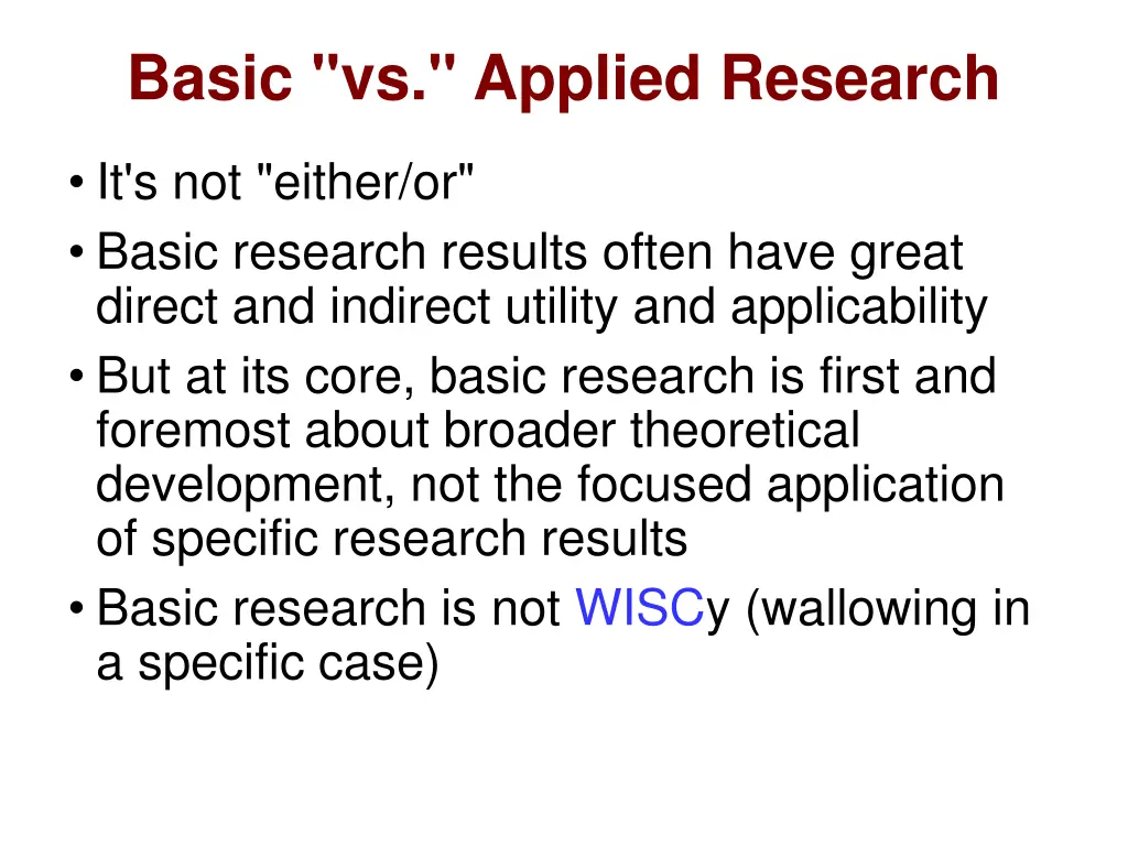 basic vs applied research