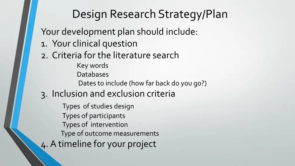 design research strategy plan
