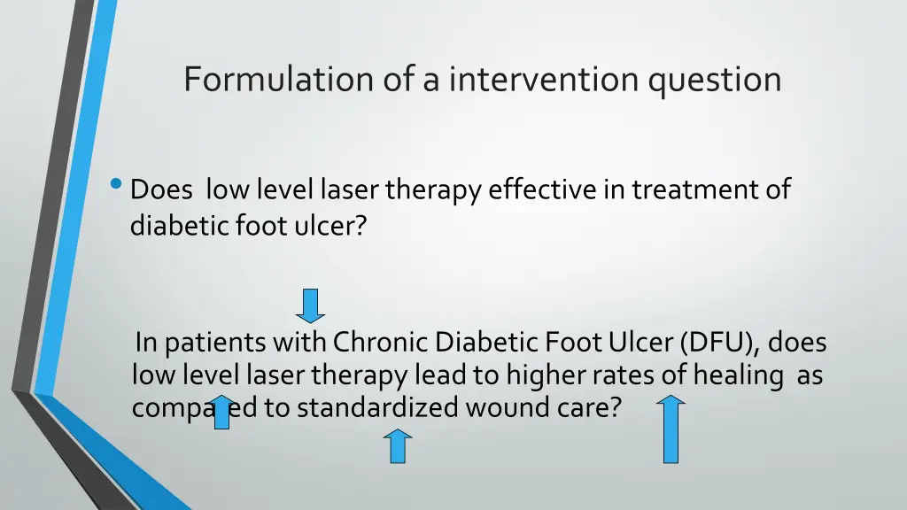 formulation of a intervention question