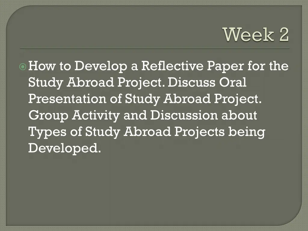 how to develop a reflective paper for the study
