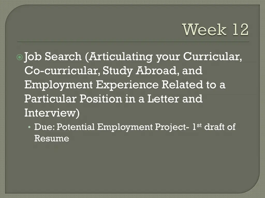 job search articulating your curricular