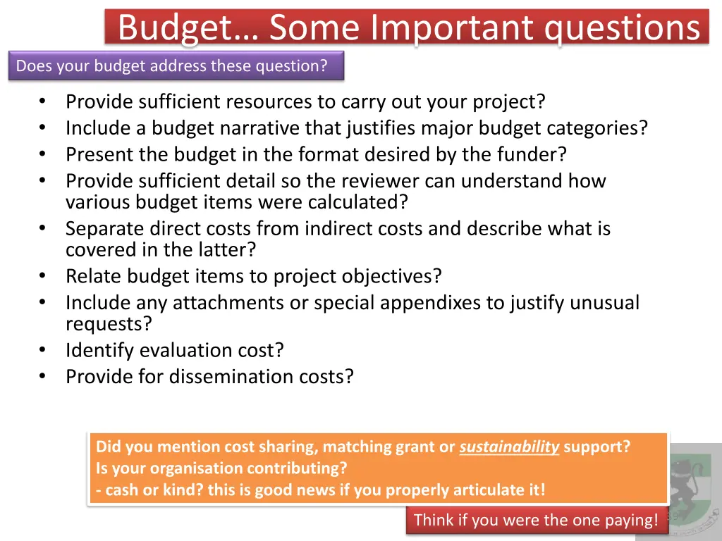 budget some important questions does your budget