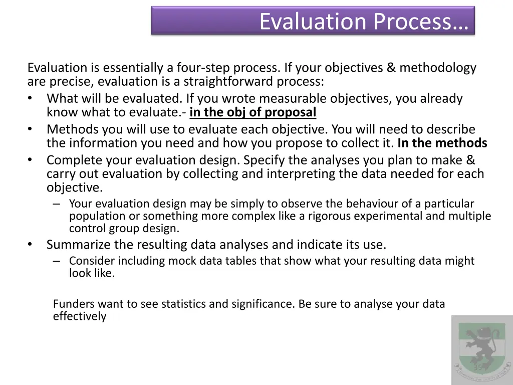 evaluation process 1