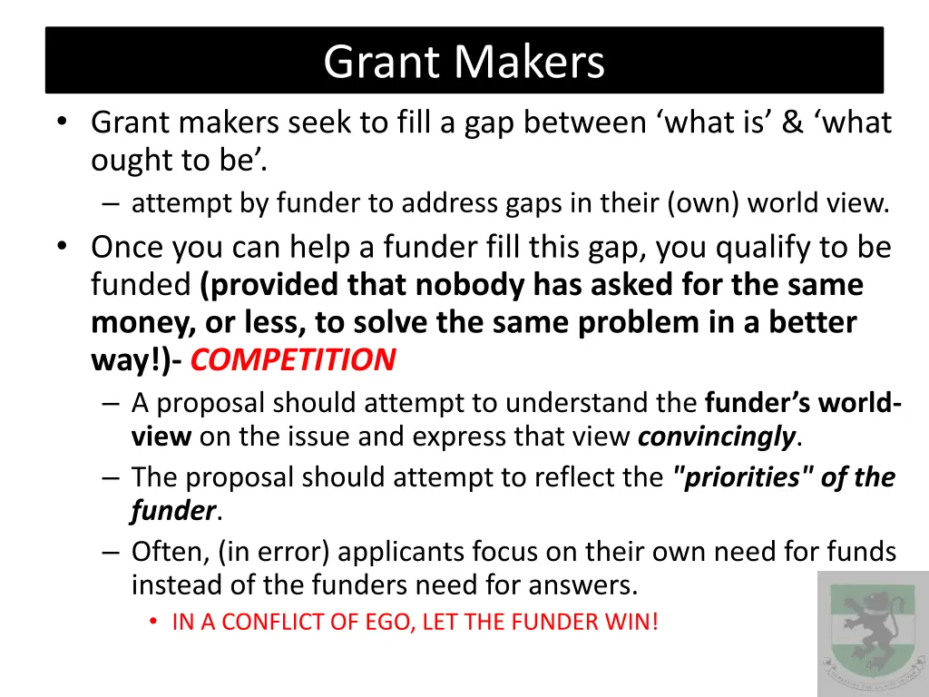 grant makers