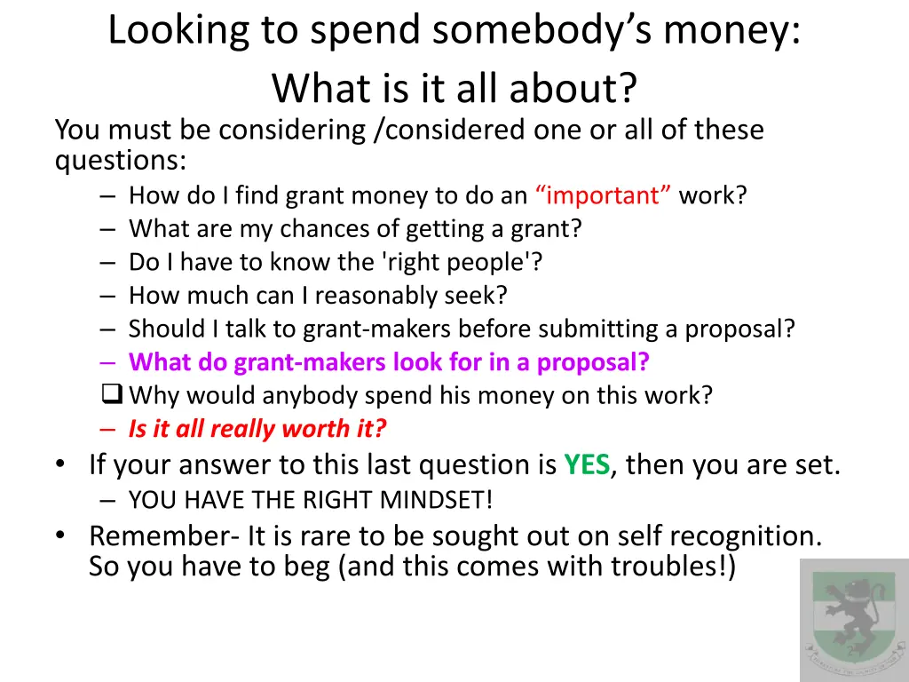 looking to spend somebody s money what