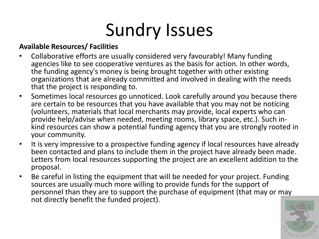 sundry issues 1