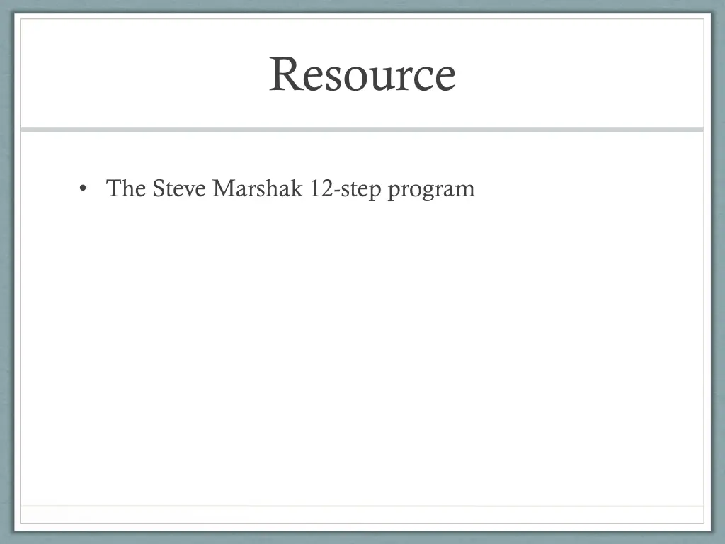 resource