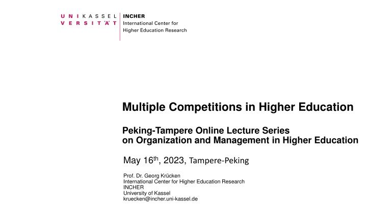 multiple competitions in higher education