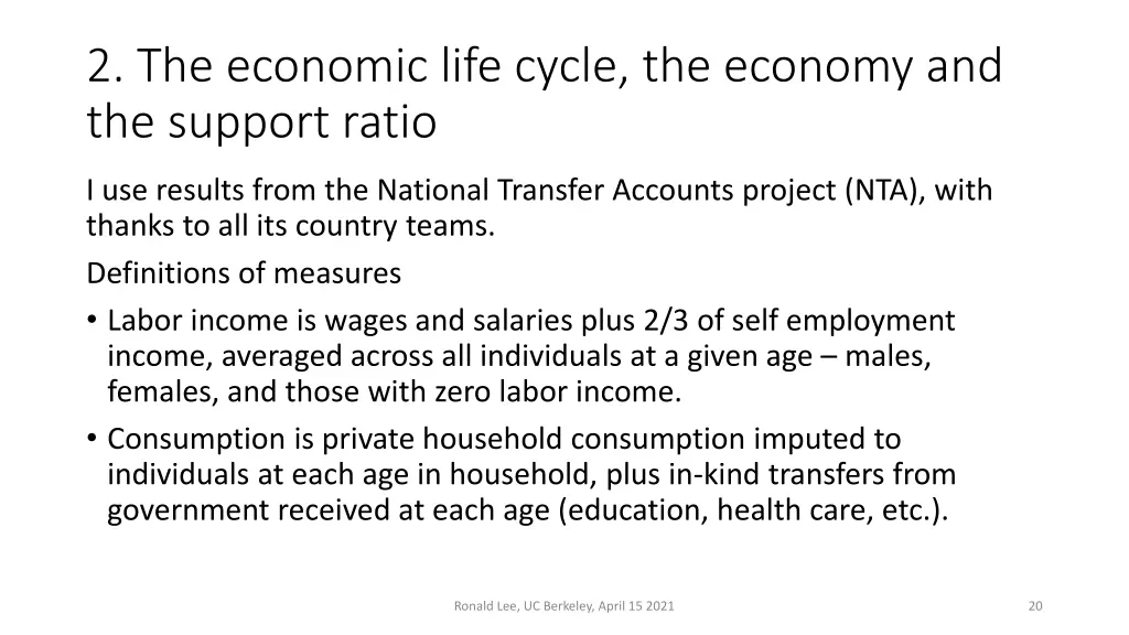 2 the economic life cycle the economy