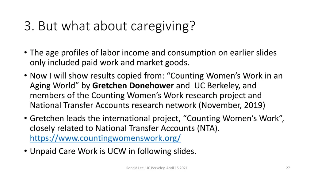 3 but what about caregiving